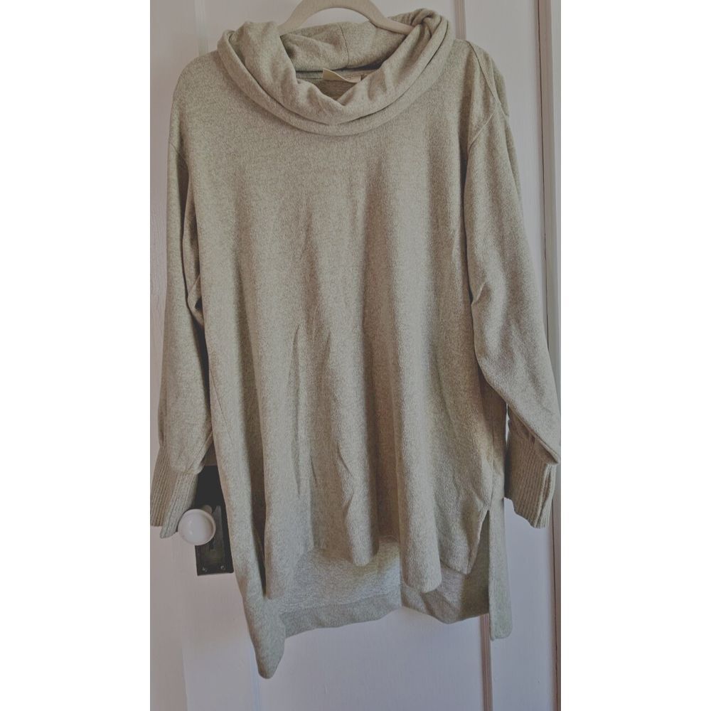 Maeve By Anthropologie Oversized Cowl Neck Bishop Sleeve Tunic Sweater Size M